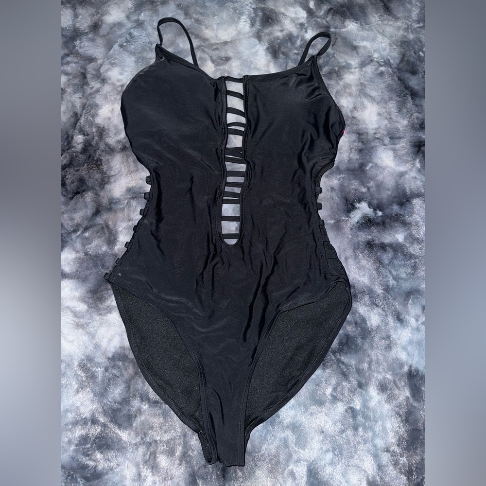 Sexy Black One Piece Swimsuit